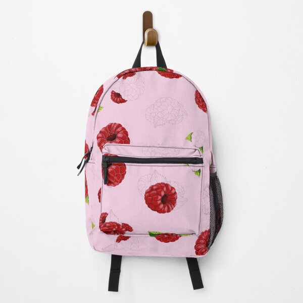 Item preview, raspberry, pattern, raspberry pattern nature, crimson, green, garden, watercolor designed and sold by Tetiana Pohurska.