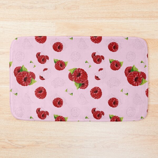 Item preview, raspberry, pattern, raspberry pattern nature, crimson, green, garden, watercolor designed and sold by Tetiana Pohurska.