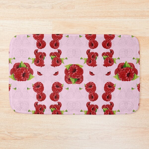 Item preview, raspberry, pattern, raspberry pattern nature, crimson, green, garden, watercolor designed and sold by Tetiana Pohurska.