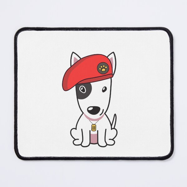 Item preview, Cute Red Beret Bull terrier designed and sold by Pet Station.