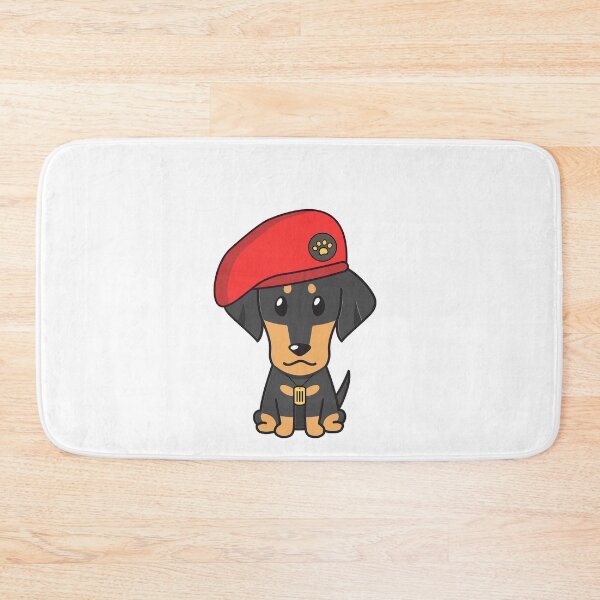 Item preview, Cute Red Beret dachshund Dog designed and sold by Pet Station.