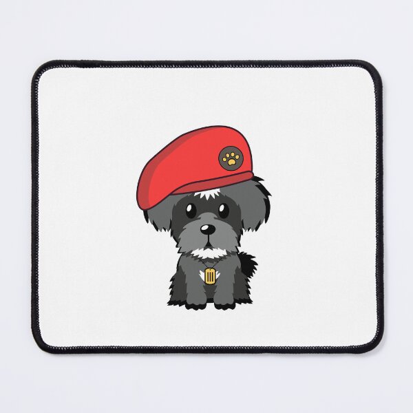 Item preview, Cute Red Beret Schnauzer Dog designed and sold by Pet Station.