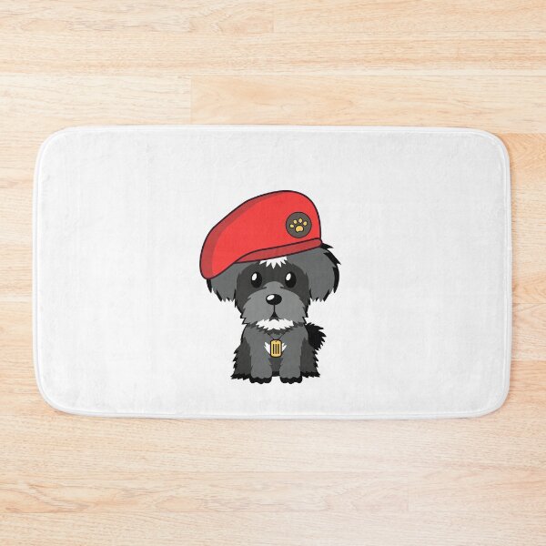 Item preview, Cute Red Beret Schnauzer Dog designed and sold by Pet Station.