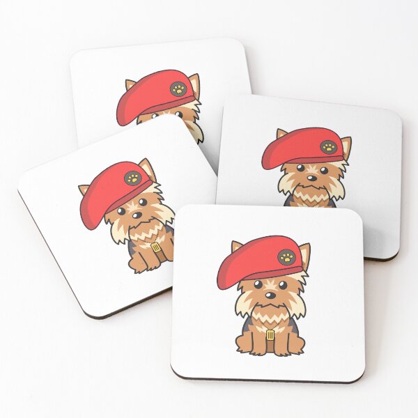 Item preview, Cute Red Beret yorkshire terrier Dog designed and sold by Pet Station.