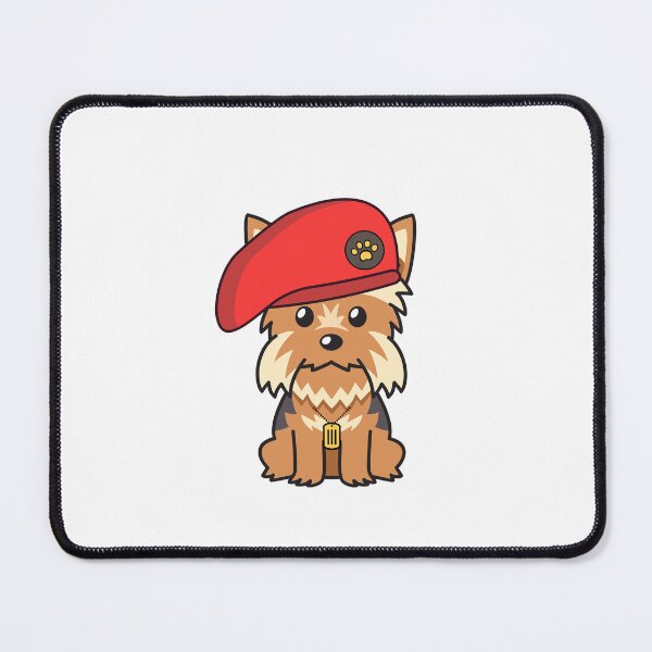 Item preview, Cute Red Beret yorkshire terrier Dog designed and sold by Pet Station.