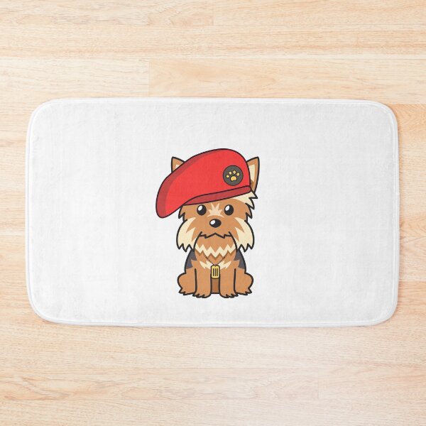 Item preview, Cute Red Beret yorkshire terrier Dog designed and sold by Pet Station.