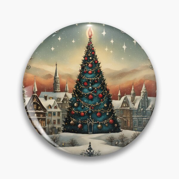 Item preview,  A Nostalgic Christmas Tree Stamp designed and sold by Vintagestamps.