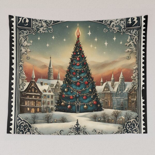 Item preview,  A Nostalgic Christmas Tree Stamp designed and sold by Vintagestamps.