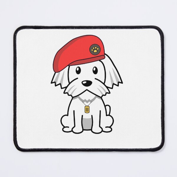 Item preview, Cute Red Beret old Dog designed and sold by Pet Station.