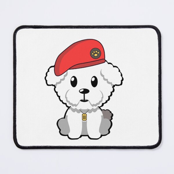 Item preview, Cute Red Beret Furry Dog designed and sold by Pet Station.