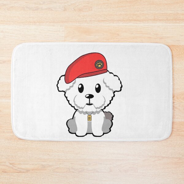 Item preview, Cute Red Beret Furry Dog designed and sold by Pet Station.
