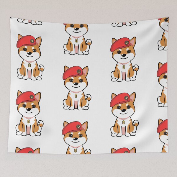 Item preview, Cute Red Beret orange Dog designed and sold by Pet Station.