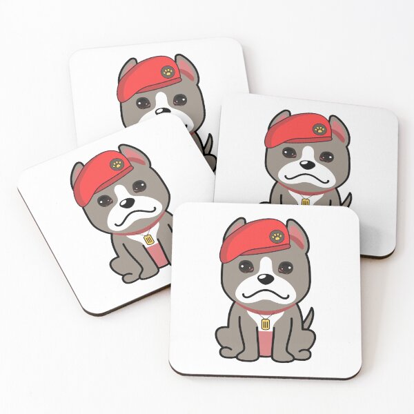 Item preview, Cute Red Beret grey Dog designed and sold by Pet Station.