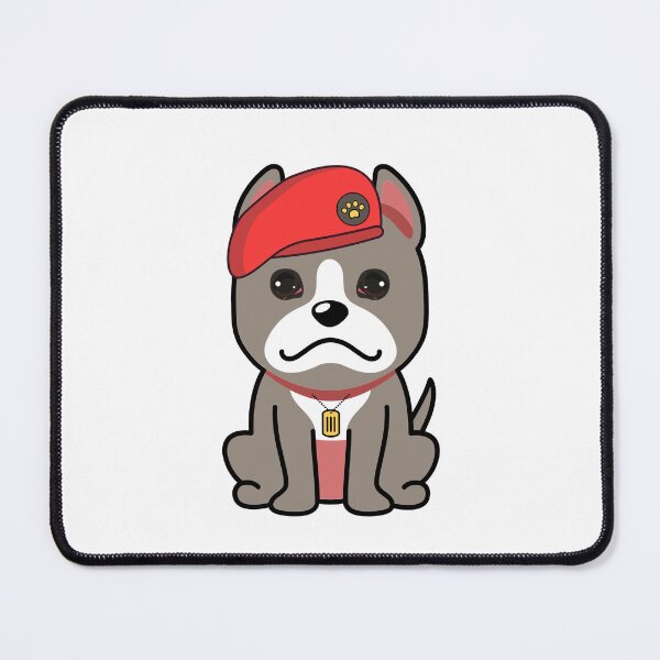 Item preview, Cute Red Beret grey Dog designed and sold by Pet Station.
