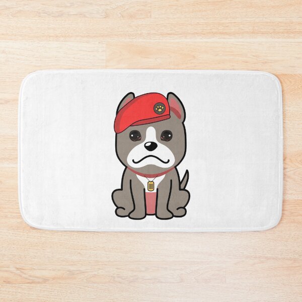 Item preview, Cute Red Beret grey Dog designed and sold by Pet Station.