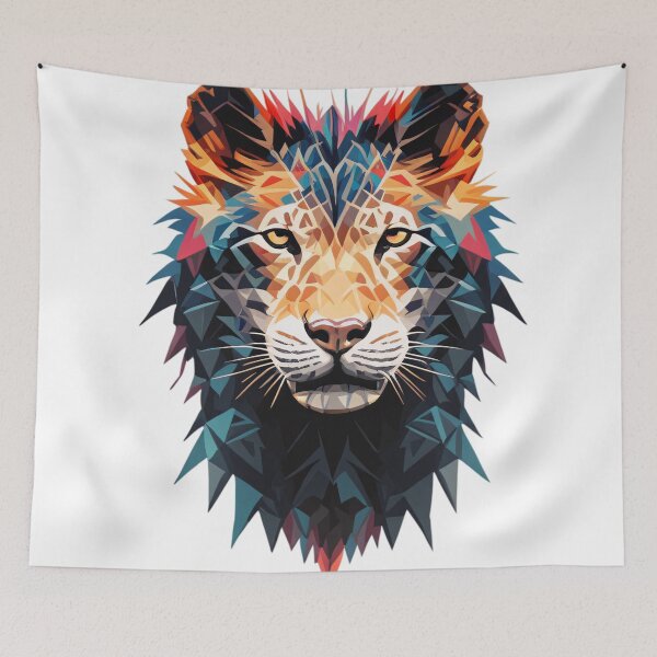 Item preview, Geometric Panther Portrait designed and sold by NomadicDreamer.