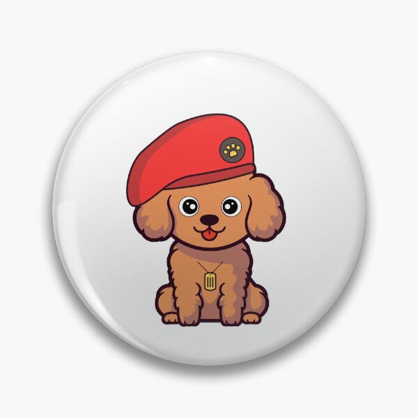 Item preview, Cute Red Beret brown Dog designed and sold by Pet Station.