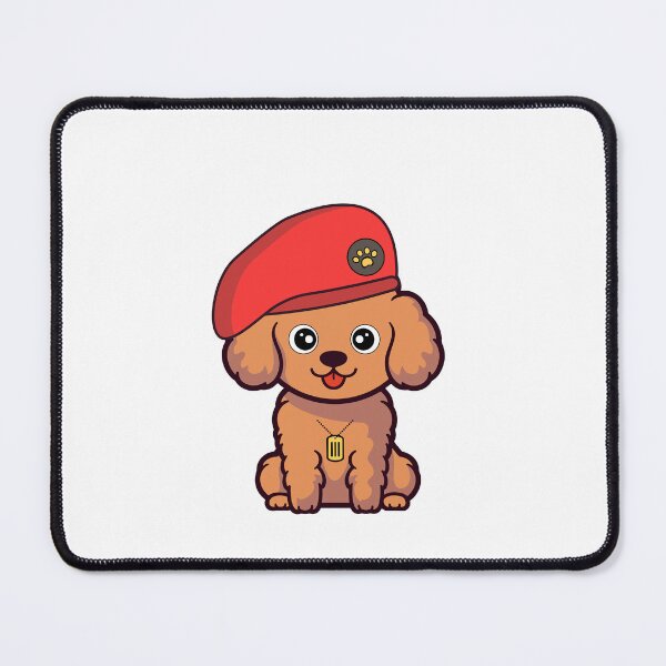 Item preview, Cute Red Beret brown Dog designed and sold by Pet Station.