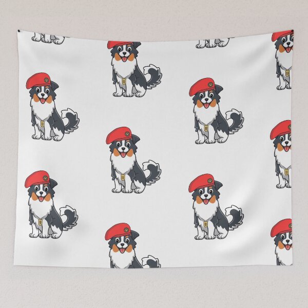 Item preview, Cute Red Beret Collie Dog designed and sold by Pet Station.