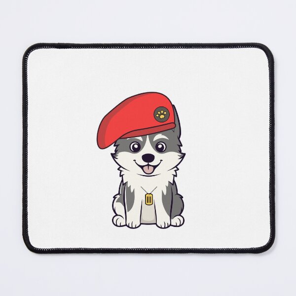 Item preview, Cute Red Beret Husky Dog designed and sold by Pet Station.