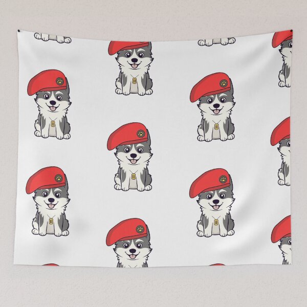 Item preview, Cute Red Beret Husky Dog designed and sold by Pet Station.