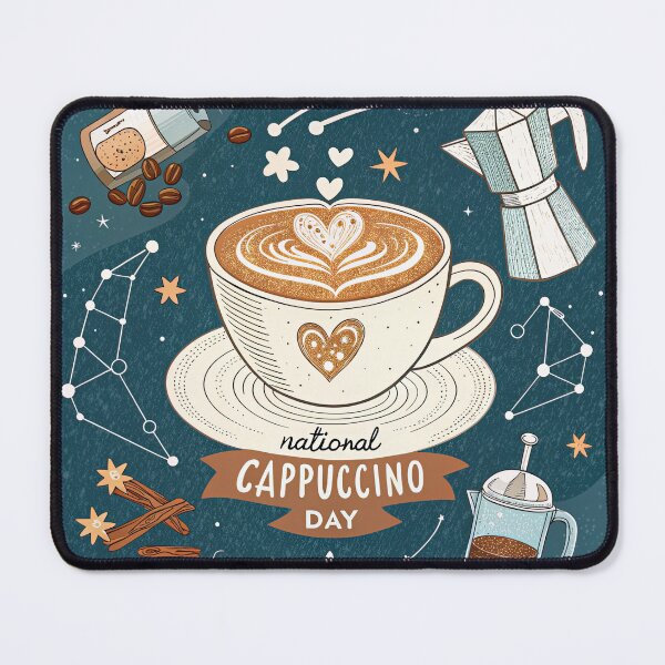 Item preview, T-Shirt Design Trending: NATIONAL CAPPUCCINO DAY designed and sold by ForeverPrintsOK.