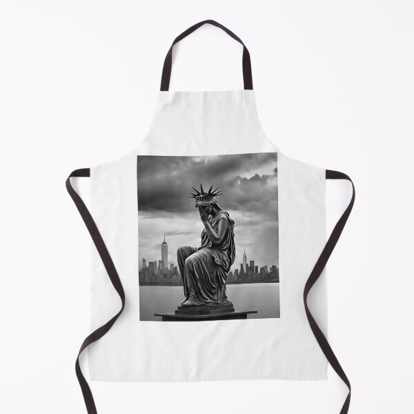 Item preview, Devastated Statue of Liberty! - Funny US election designs designed and sold by Happier-Futures.