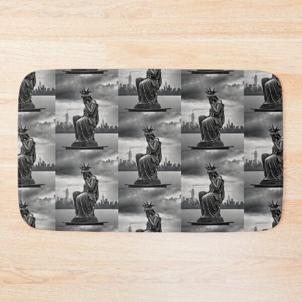 Item preview, Devastated Statue of Liberty! - Funny US election designs designed and sold by Happier-Futures.
