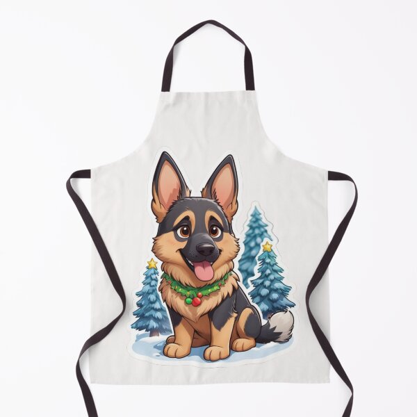 Item preview, Christmas Cartoon German Shepherd designed and sold by Krieghorn.