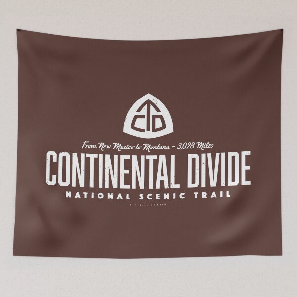 Item preview, Continental Divide Trail - Retro Wordmark designed and sold by deadmansupplyco.