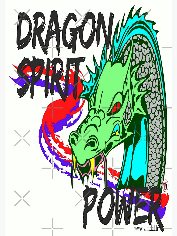Aperçu 3 sur 3. Carnet avec l'œuvre DRAGON SPIRIT POWER-1. créée et vendue par Vinidal.