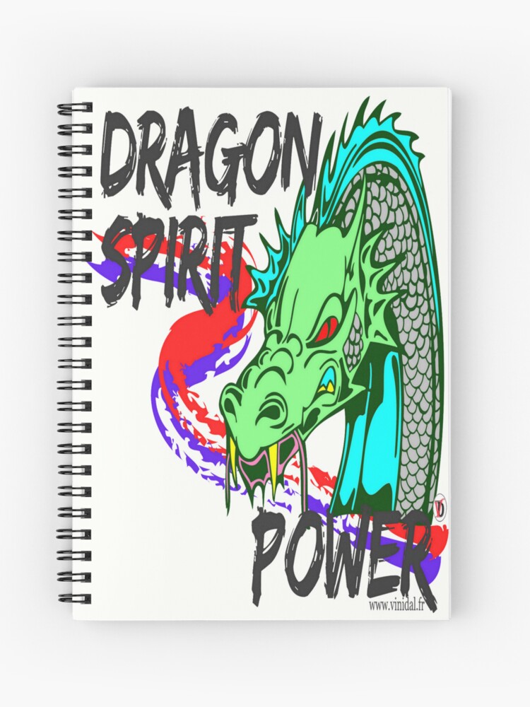 Aperçu 1 sur 3. Carnet avec l'œuvre DRAGON SPIRIT POWER-1. créée et vendue par Vinidal.