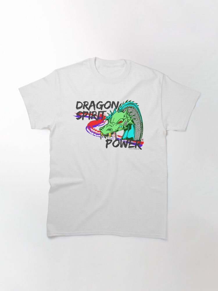 Aperçu 3 sur 7. T-shirt classique avec l'œuvre DRAGON SPIRIT POWER-1. créée et vendue par Vinidal.