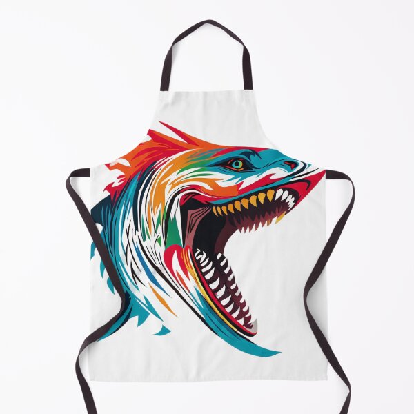Aperçu de l'œuvre Requin géométrique aux couleurs vives créée et vendue par NomadicDreamer.