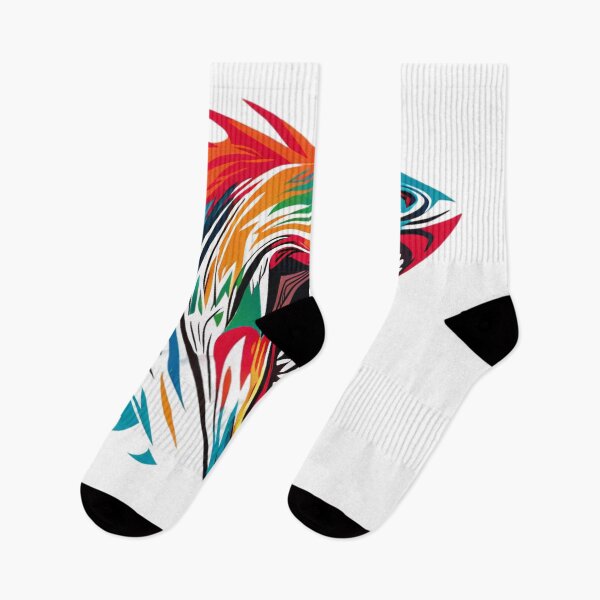 Item preview, Geometric Shark in Vibrant Colors designed and sold by NomadicDreamer.