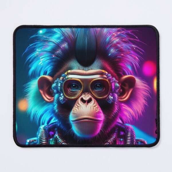 Item preview, Raver Punk | Night Life | Cyberpunk Monkey Collection designed and sold by monkeybusiness.pt.