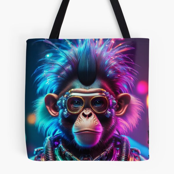 Item preview, Raver Punk | Night Life | Cyberpunk Monkey Collection designed and sold by monkeybusiness.pt.