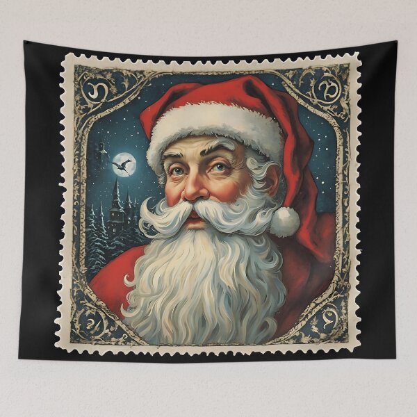 Item preview, Classic Santa Christmas Stamp designed and sold by Vintagestamps.