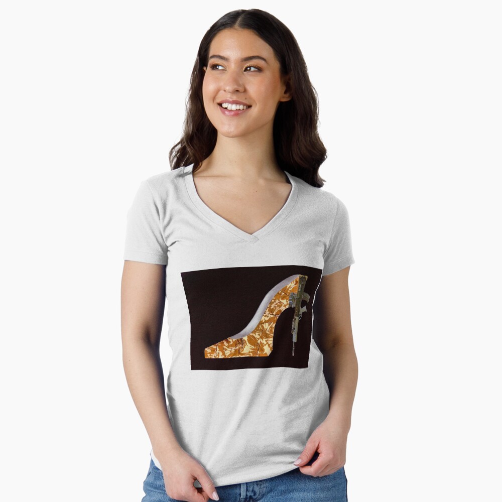 Item preview, Fitted V-Neck T-Shirt designed and sold by taletellerclub.