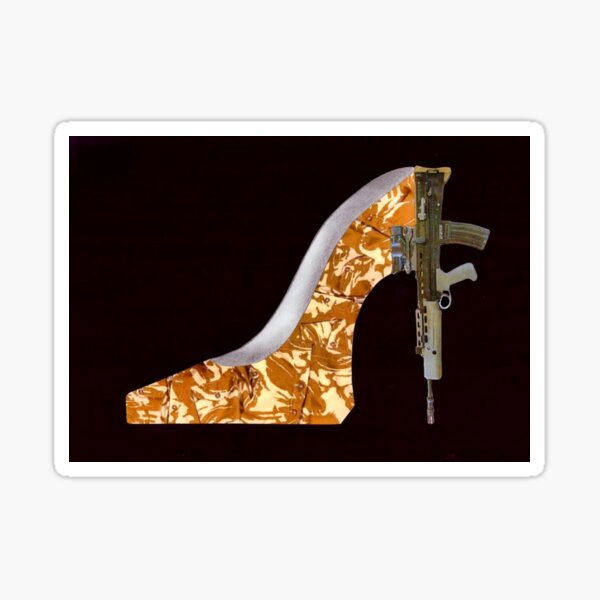 Iraq Shoe by Goddamn Media Sticker