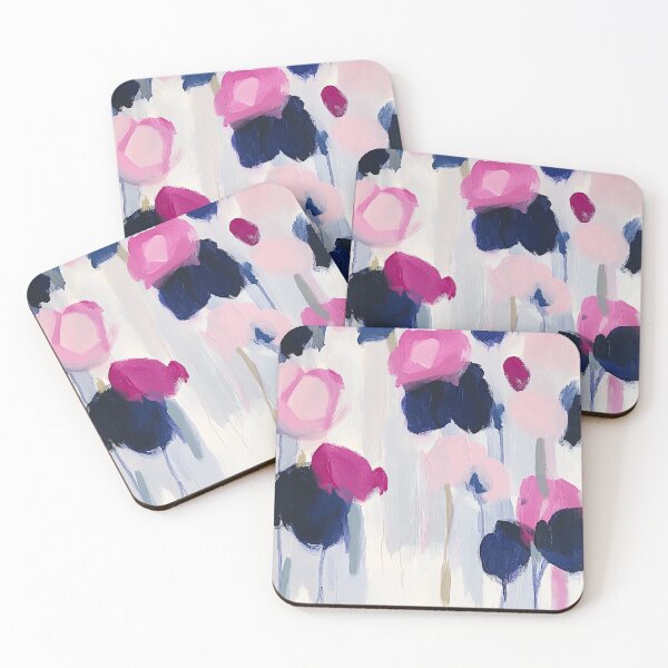 Item preview, Abstract Pink Blue White I designed and sold by ArtHouseNiklas.