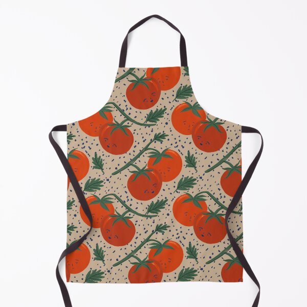 Item preview, Retro 90s tomato vegetable foodie kitchen Pattern by Illustrator Jemma Jamie SKidmore designed and sold by Jemma Jamie Skidmore.
