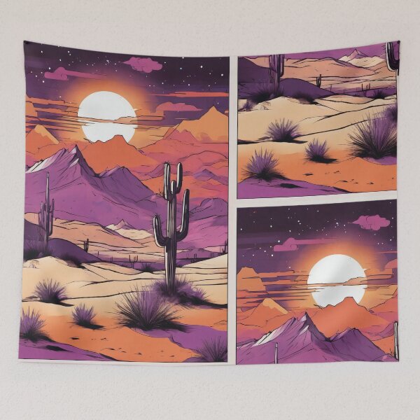 Item preview, Moonlit Desert Dunes and Mountains designed and sold by ByteyCreatives.