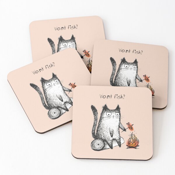 Artikelvorschau, Handgezeichnete Illustrationsskizze von lustigen Katzen entworfen und verkauft von Makitsu Neko.