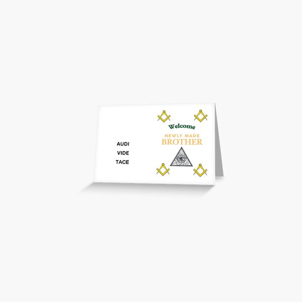 Item preview, Masonic welcome designed and sold by drprintz.