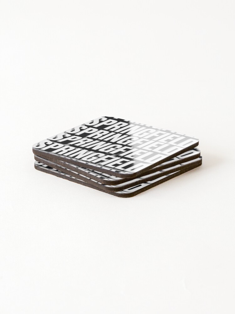 Thumbnail 4 of 5, Coasters (Set of 4), 3D Springfield Ohio Design designed and sold by For91days-Blog.
