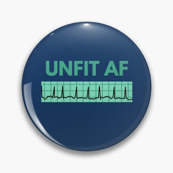 Item preview, Unfit AF with ECG designed and sold by ResusTreeMerch.