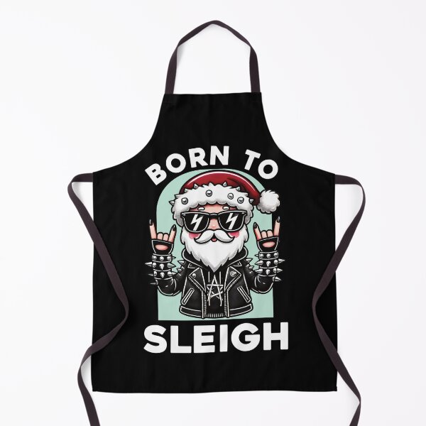 Item preview, Born to Sleigh - Heavy Metal Santa - Dark designed and sold by Woggy-Doodles-.
