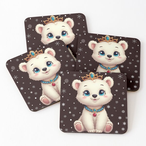 Item preview, Cute Polar Bear Wearing a Tiera  designed and sold by Diane Gotti.