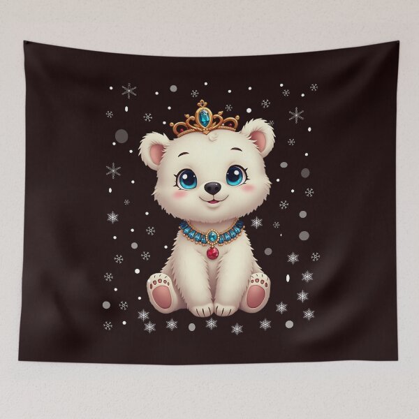 Item preview, Cute Polar Bear Wearing a Tiera  designed and sold by Diane Gotti.